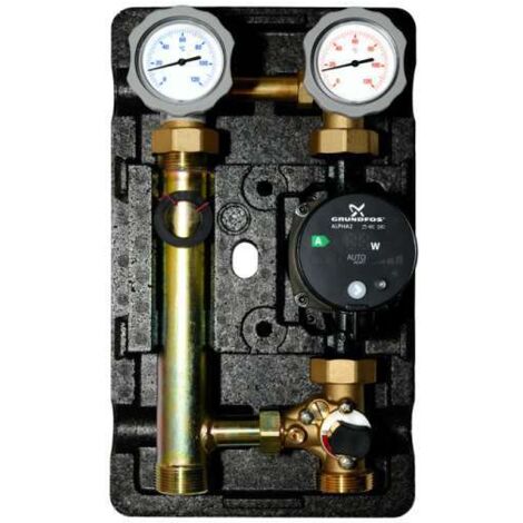 Meibes Pumpengruppe MK 1'' mit 3-Wege-Mischer 66831 Alpha2 25-60 180