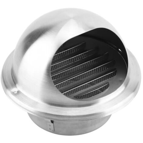 MEIHE Bouche d\'Extraction Inox Ronde Conduit Aérateur d\'Air Grille de Ventilation avec un Filet Anti-Insectes