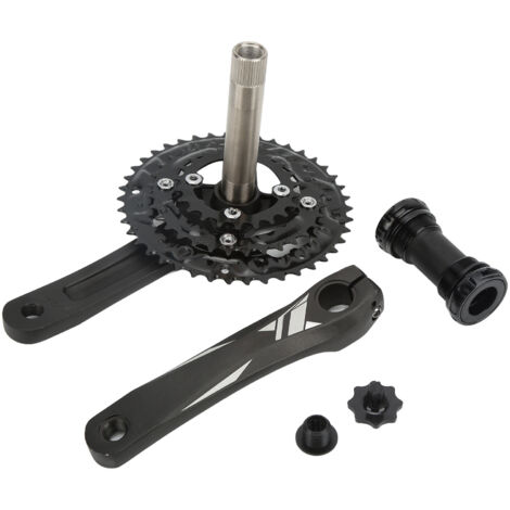 MEIJUN 170 mm Fahrradkurbelgarnitur 22/32/42 Zähne, integriert, hohl, 10/30 Gänge, Zentralachsenkompatibel