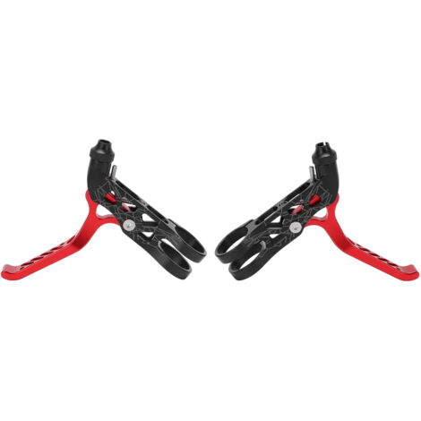MEIJUN Bremshebelpaar aus Aluminiumlegierung für Brompton- und 3sixty-Fahrräder, Rot