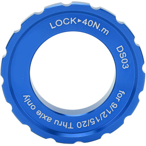 MEIJUN Centerlock-Sicherungsring für Mountainbike-Laufräder, Achsen und Bremsscheiben – Blau
