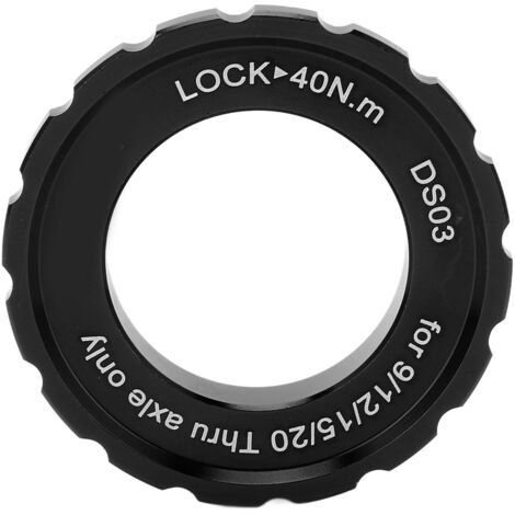 MEIJUN Centerlock-Sicherungsring für Mountainbike-Laufräder, Scheibenbremsen, Naben und Achsen in Schwarz