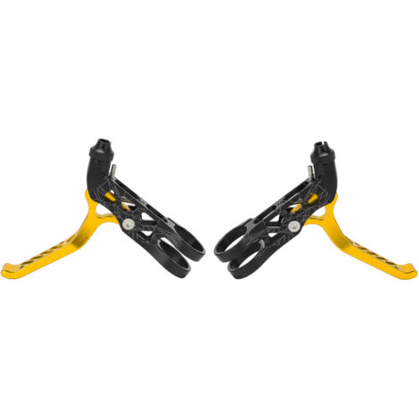 MEIJUN Fahrradbremshebel aus Aluminiumlegierung für Brompton- und Mountainbikes – Paar – Gold