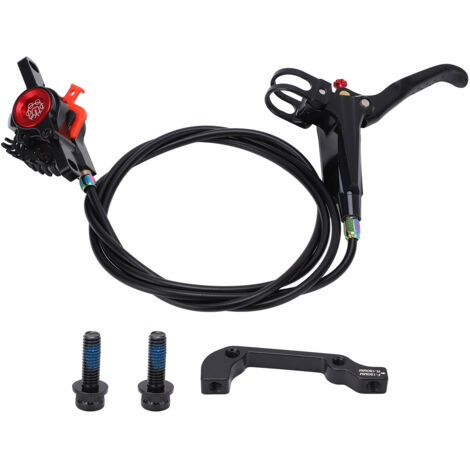 MEIJUN Hydraulische Scheibenbremse für Mountainbikes – 160-mm-Bremssattel und -Bremsscheibe – Schwarz