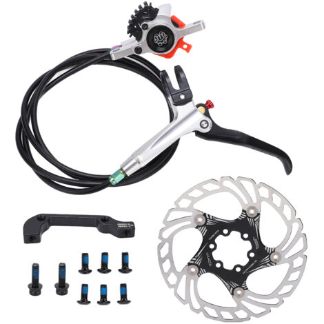 MEIJUN Scheibenbremsen-Set für Rennräder und Mountainbikes, Vorder- und Hinterradset, Scheibenbremsen-Umrüstung, silberfarben