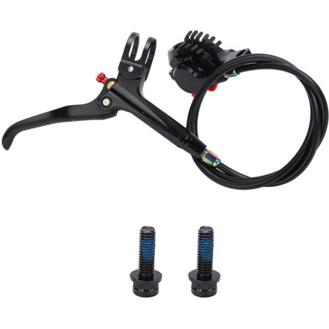 MEIJUN Schwarze hydraulische Scheibenbremse für Mountainbikes – Vorderradbremssattel und Bremsscheibe