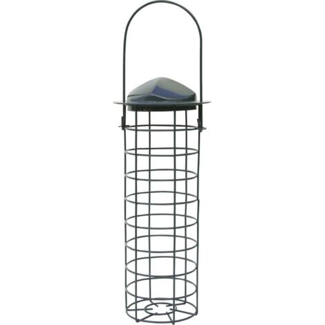 Meisenknödel Säule grün Ø 10 cm, Höhe 28 cm Vogelfutterspender