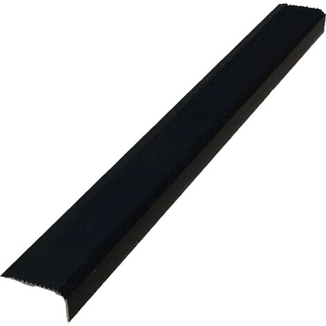Meiser – Nez de marche aluminium anodisé noir 36x18 mm – Longueur 900 mm – Antidérapant pour intérieur et extérieur – Installation facile