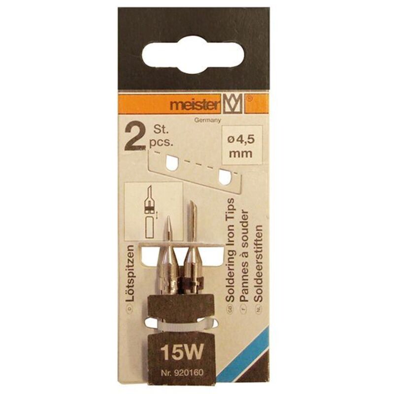 Meister - 2 Punte Per Saldatore - 15watt
