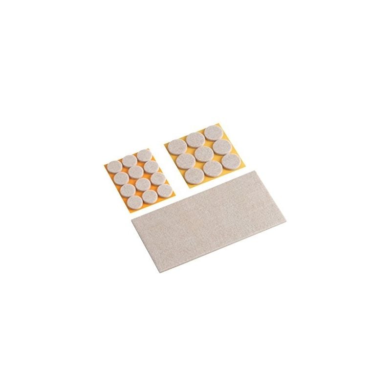 644896 assortiment de patins en feutre ''topsoft'' autocollant, 22 pièces - Meister