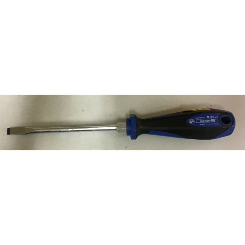 Cacciavite a spacco in cromo vanadio - 125 x 7 mm - Meister