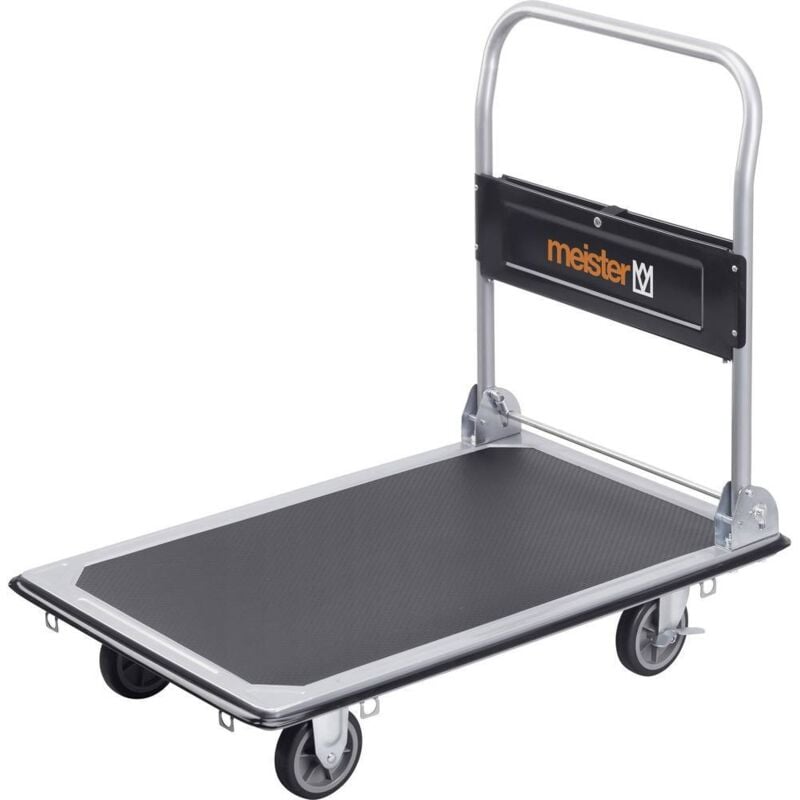 Meister Werkzeuge 8985540 Chariot plateforme pliable, avec espace de rangement acier Charge max: 300 kg