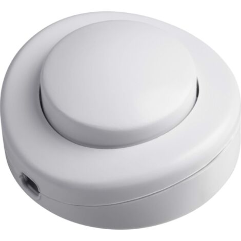 Meister Interruttore a pedale a 1 pin – Morsetti per cavi Conduttore di protezione Terminale Bianco 7441400