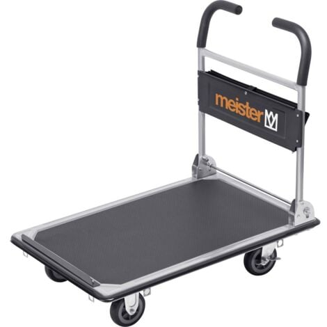 8985630 Meister Werkzeuge Chariot plateforme pliable, avec espace de rangement acier Charge max: 300 kg