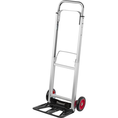 Meister WU8985550 - Carrello trolley in acciaio, pieghevole, salvaspazio, capacità 90 kg