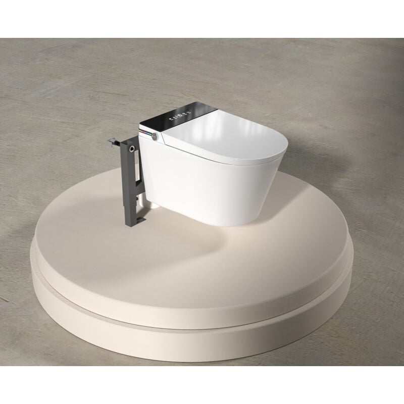MZE-G830E - Toilettes murales intelligentes, toilettes intelligentes allongées en une pièce avec bidet intégré, siège chauffant, séchoir à air chaud,