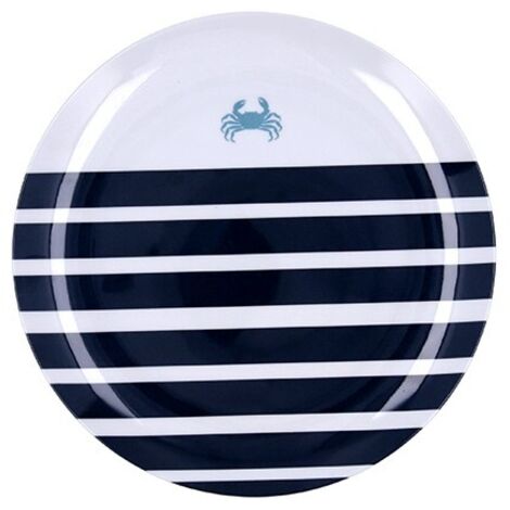 MELAMINA ATLANTIC QD. PLATO LLANO 25CM. - EHLIS