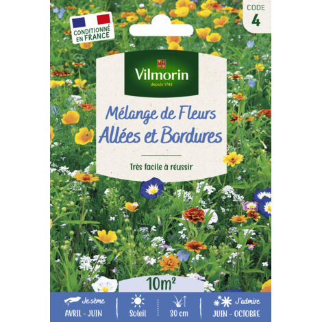 Mélange Couvrant Allées Bordures - 10 m² - Mélange de fleurs Vilmorin