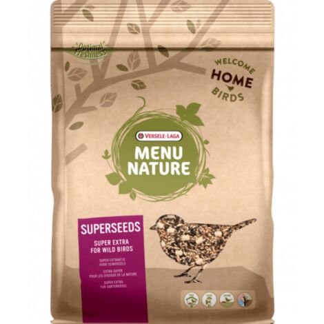 Mélange de graines à haute valeur nutritive pour oiseaux sauvages Versele Laga Menu Nature Sac 1 kg