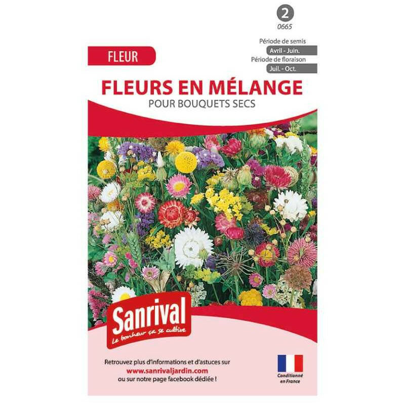 Sanrival - Mélange de graines spécial bouquet séché