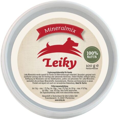 Mélange de minéraux 100 g Mélange de vitamines pour chiens Complément alimentaire maison Carences nutritionnelles, grossesse et allaitement Leiky