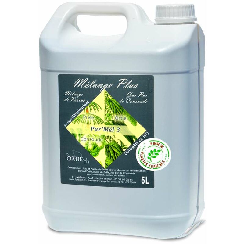 Agro Sens - Mélange de 3 purins, ortie consoude prêle. 5 litres à diluer