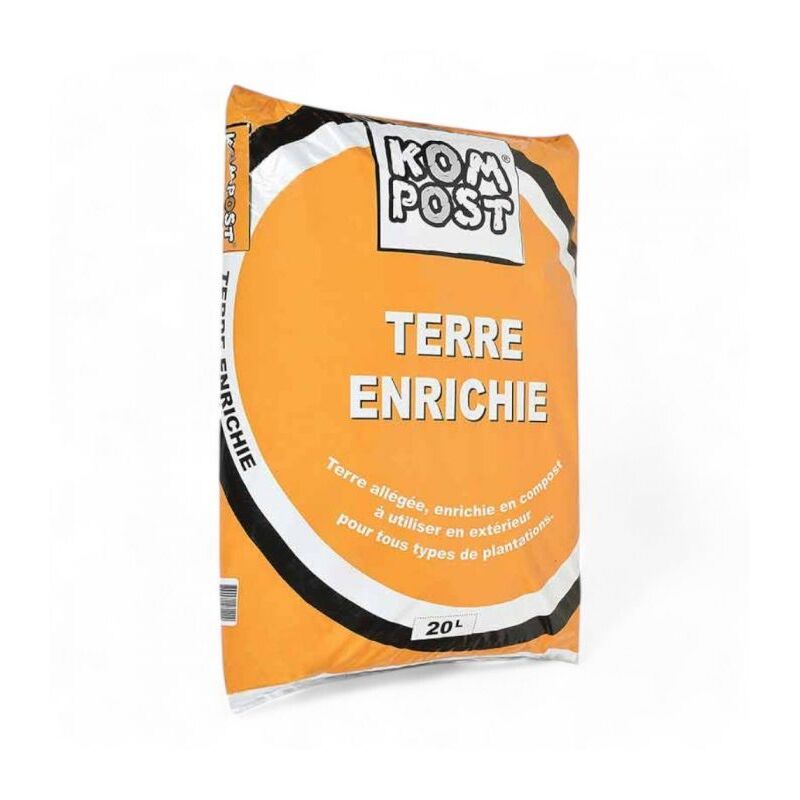 Mélange de terre végétale enrichie Racine pour bacs et jardinières, sac de 20 litres - PRO95