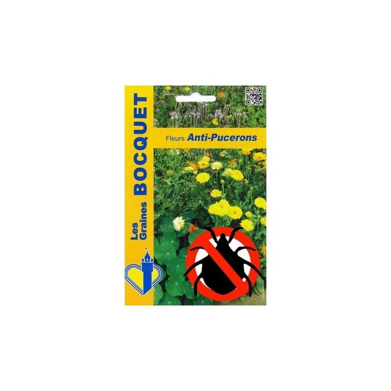 Graines Bocquet - Mélange écologique de graines de fleurs Anti-Pucerons - 15g