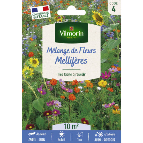 Mélange Mellifère - 10 m² - Mélange de fleurs Vilmorin