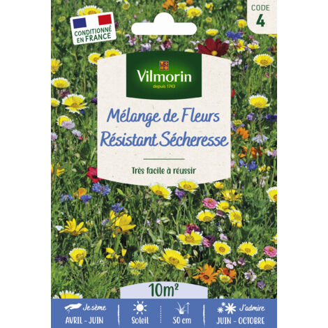 Mélange Résistant Sécheresse - 10 m² - Mélange de fleurs Vilmorin