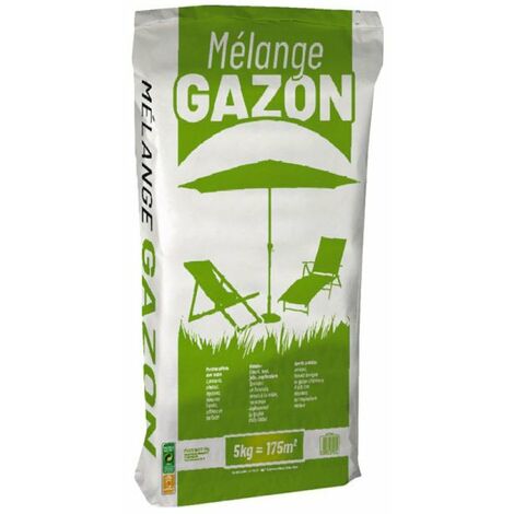 Mélange semence gazon universel 5 kg – Levée rapide – Résistance au piétinement – Pour densifier pelouses clairsemées – Vilmorin