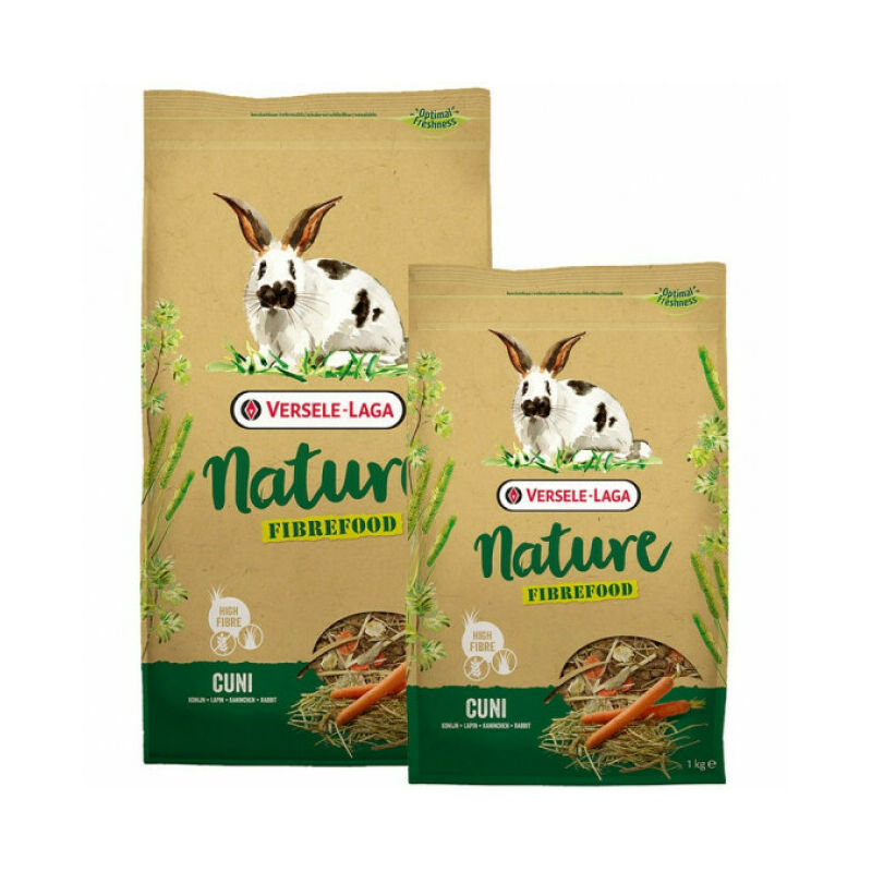 Mélange varié riche en fibres Nature Fibrefood Cuni pour lapins sensibles Sac 2,75 kg - Versele Laga