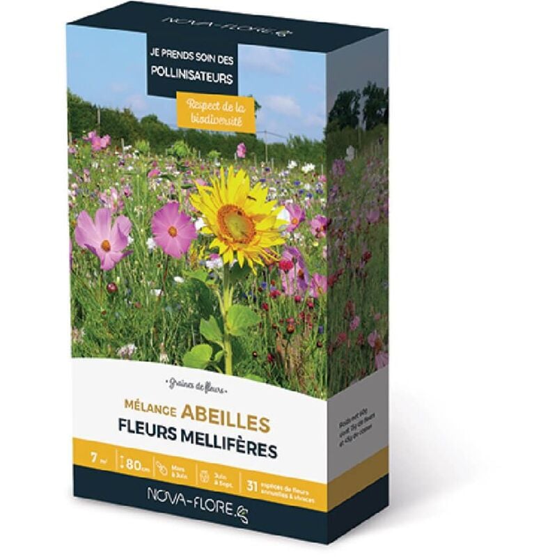 Novaflore - Mélanges abeilles fleurs mellifères 7 m2