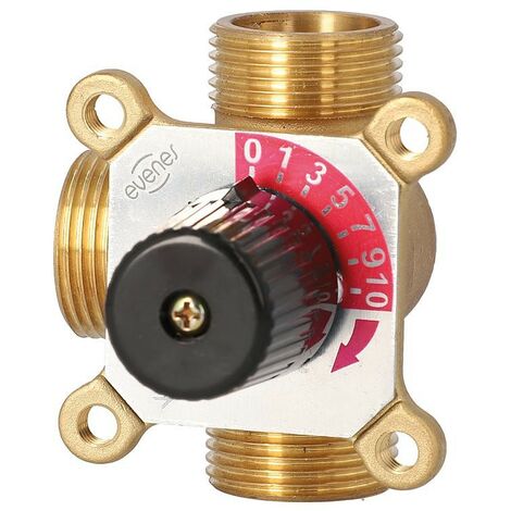 Melangeur 3-voies Easyflow, Type 3A DN25 (1"), Male, Kvs 6,5