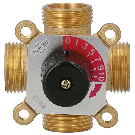 Melangeur 4-voies Easyflow, type 4A DN20 (3/4") male, Kvs 2,8