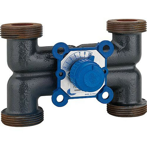 Mélangeur 4 voies fonte grise VMX-HM 125, fil. 1 1/2'' 4 x mâle KVS 6,3