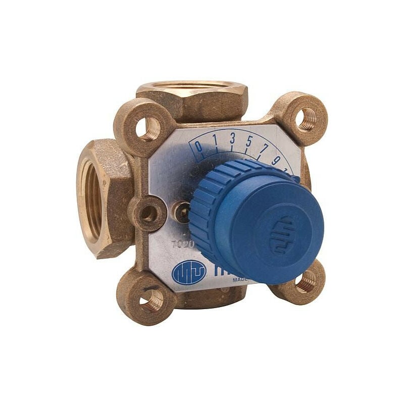 Melangeur 4 voies laiton type 3000 R DN 25, KVS 12