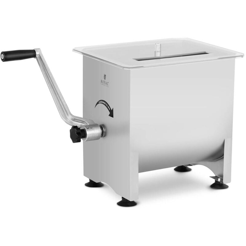 Mélangeur À De Viande Manuel Professionnel Inox Aluminium Cuve Inclinable 16 L