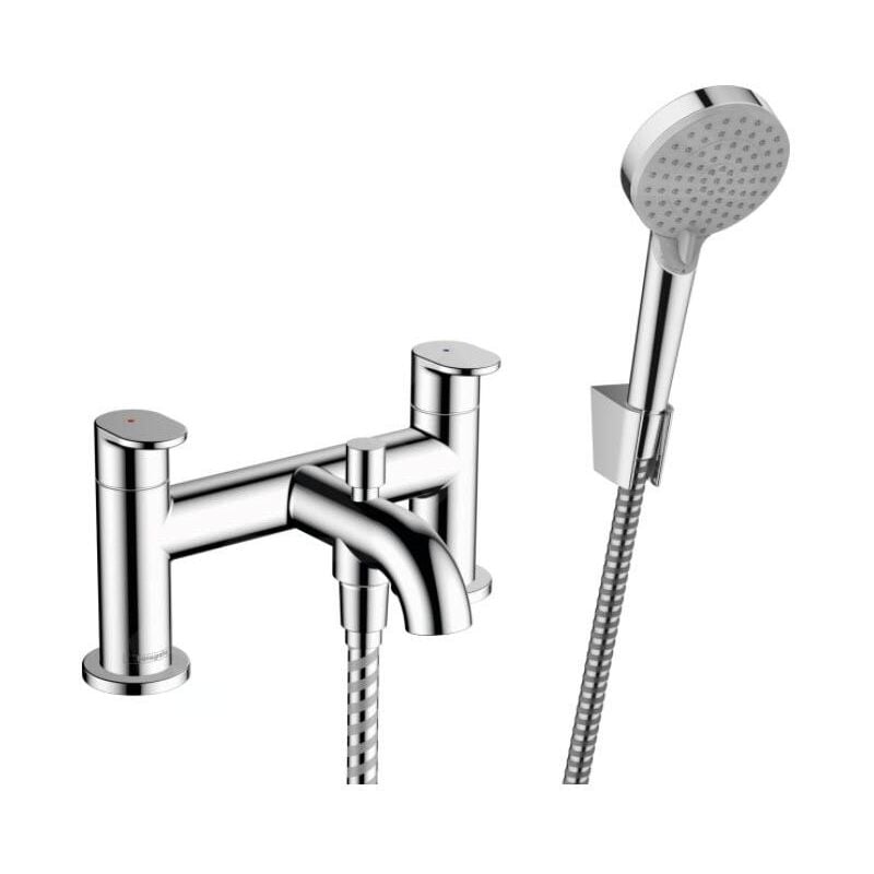 Vernis Blend - Mitigeur sur le bord de baignoire avec accessoires, installation 2 trous, chrome 71461000 - Hansgrohe