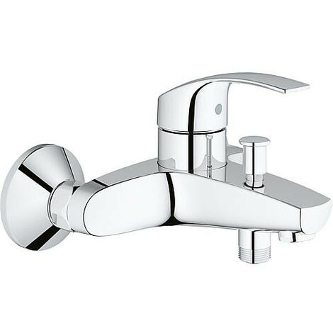 Melangeur baignoire Grohe Eurosmart, montage mural, chrome Securise