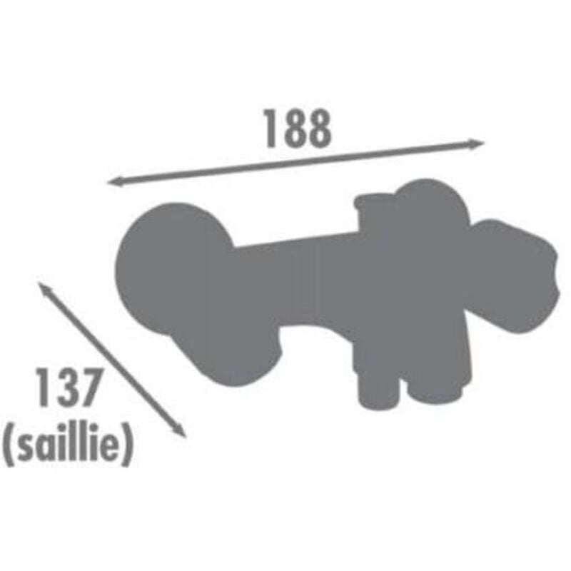 Mélangeur bain-douche nf chromé akvo - AKV30