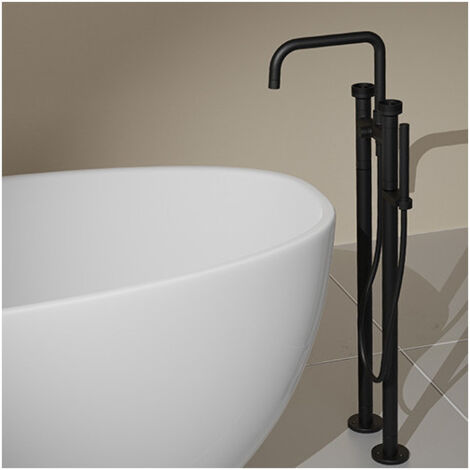 Melangeur Bain Douche Sur Pieds Rota Blackmat - CRISTINA ONDYNA RT10813