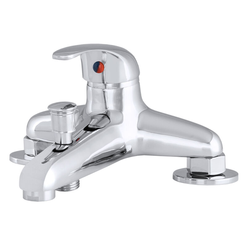 Mélangeur de bain argent classic mélangeur de bain 2 trous chrome alfa