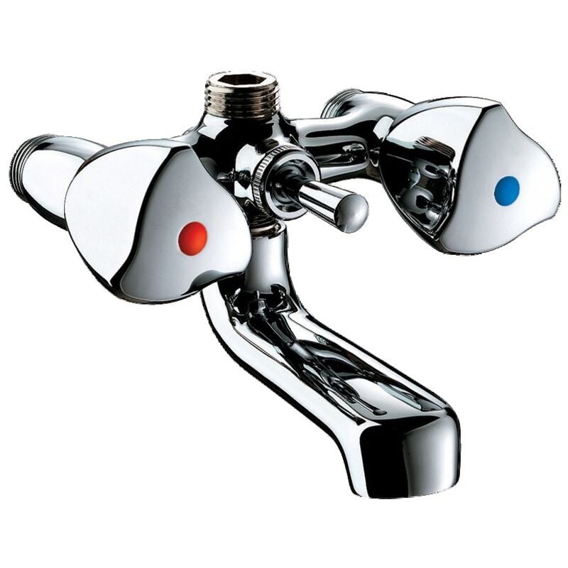 Mélangeur bain-douche bicommande M1/2'' avec bec fixe Delabie D2410