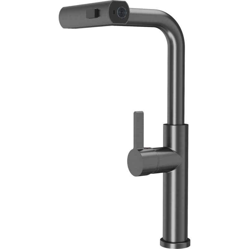 Mélangeur De Cuisine Avec Pistolet Extractible Gris 3 Jets D'Eau Robinet Giro