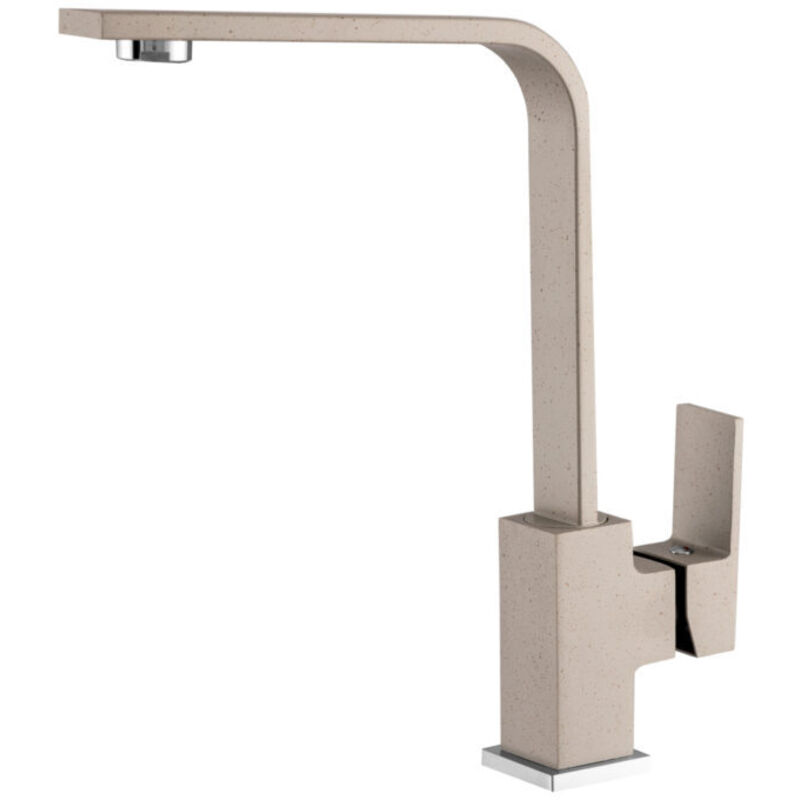 Granitan - Melangeur de cuisine carre beige robinet perro 85111916