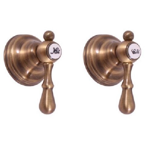 Mélangeur de douche encastrable rétro MORAVA laiton bronze