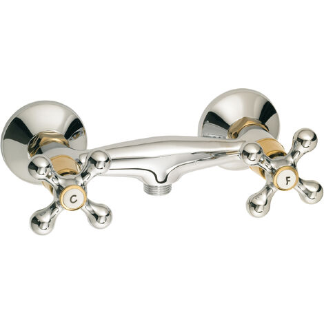 Mélangeur de douche fedleen chromé/or
