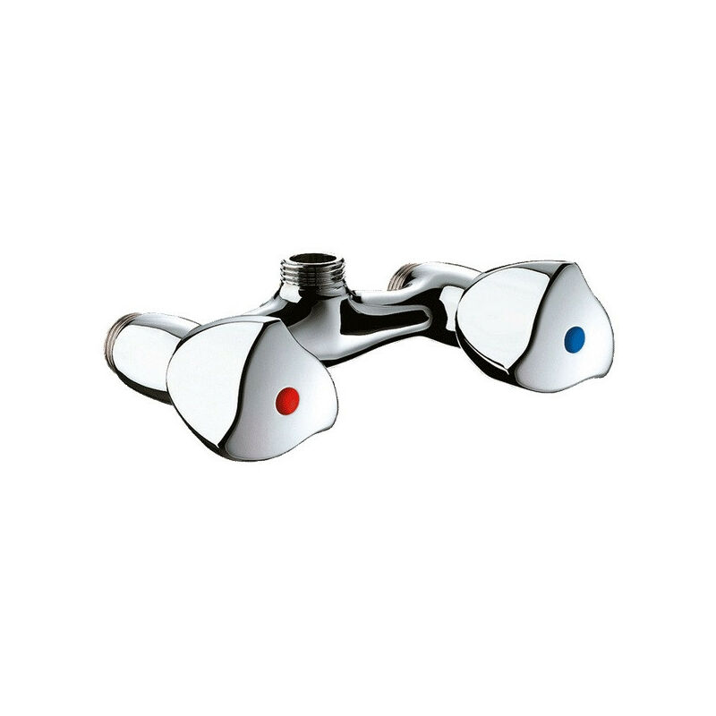 Mélangeur de douche mural laiton chromé M1/2entraxe 110 mm - Delabie