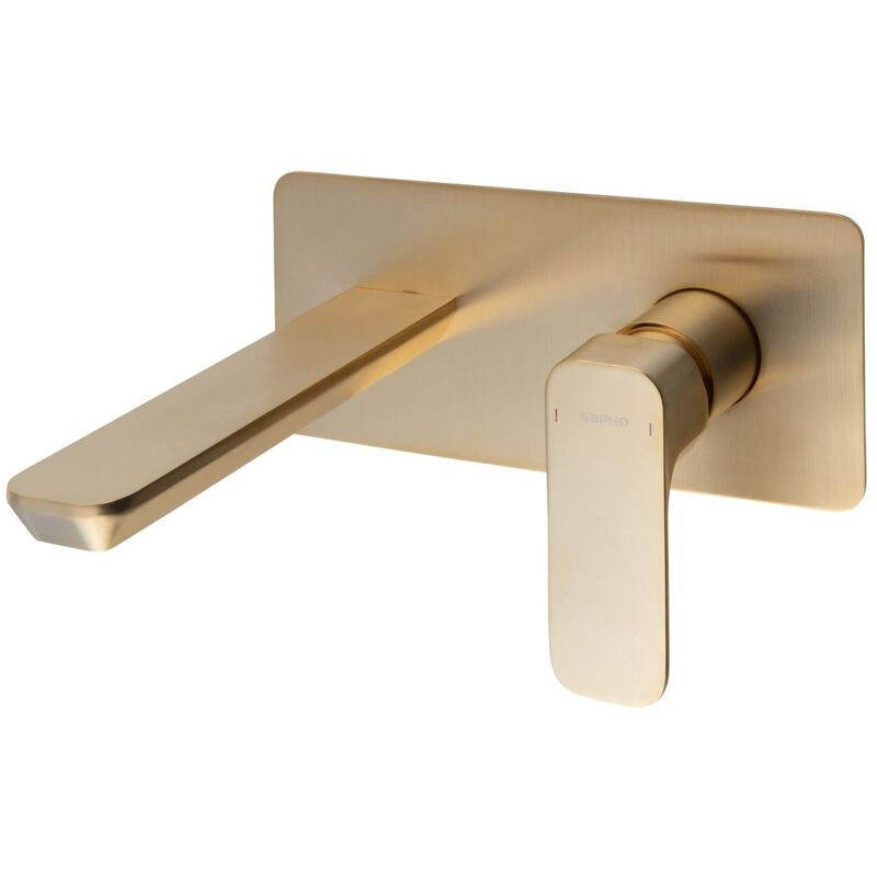 Sapho - Mélangeur de lavabo caché spy, tapis d'or